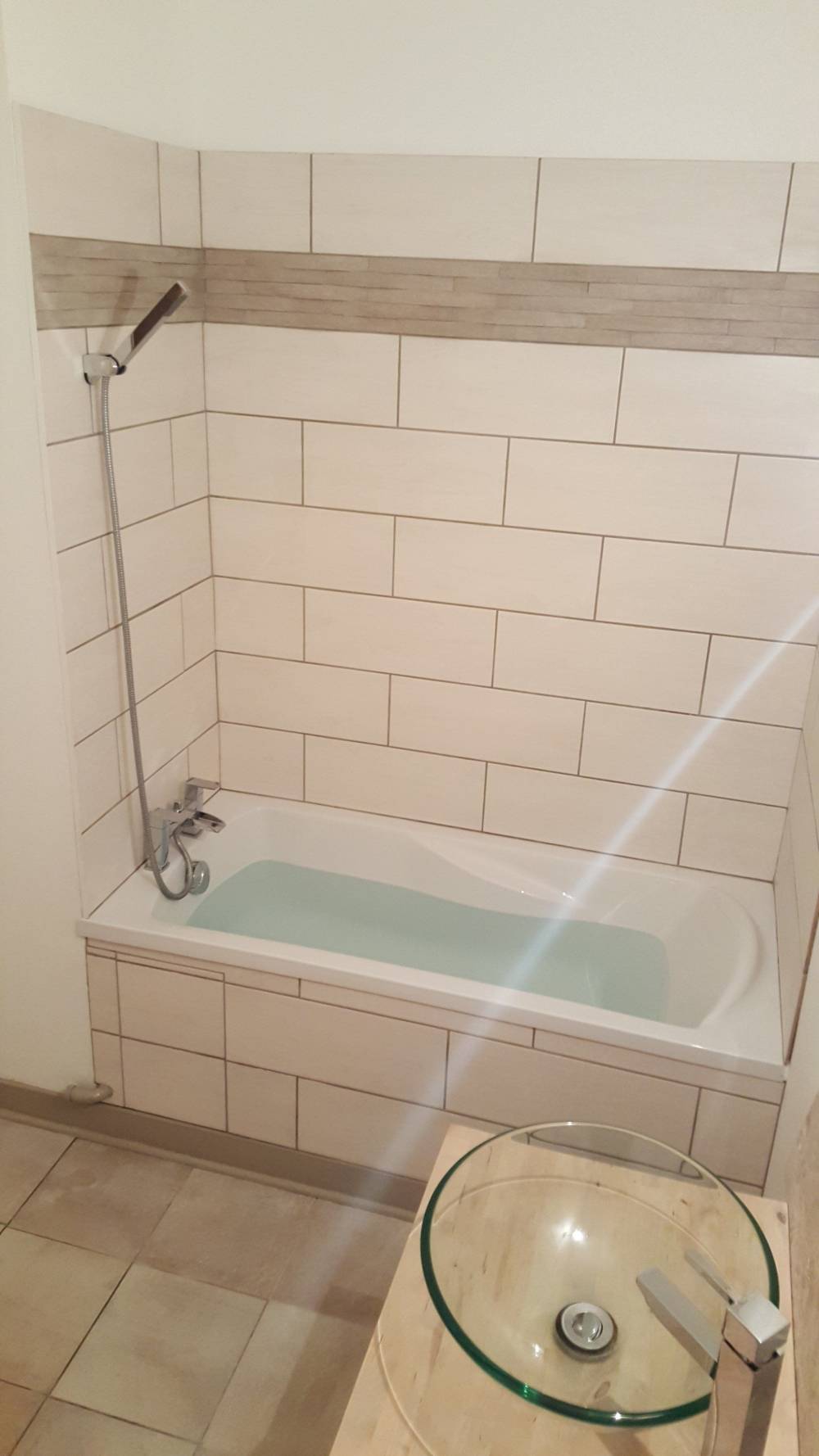 baignoire après