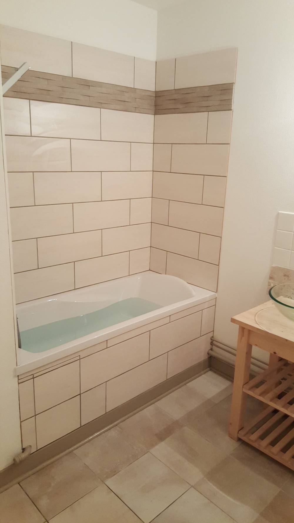 baignoire après